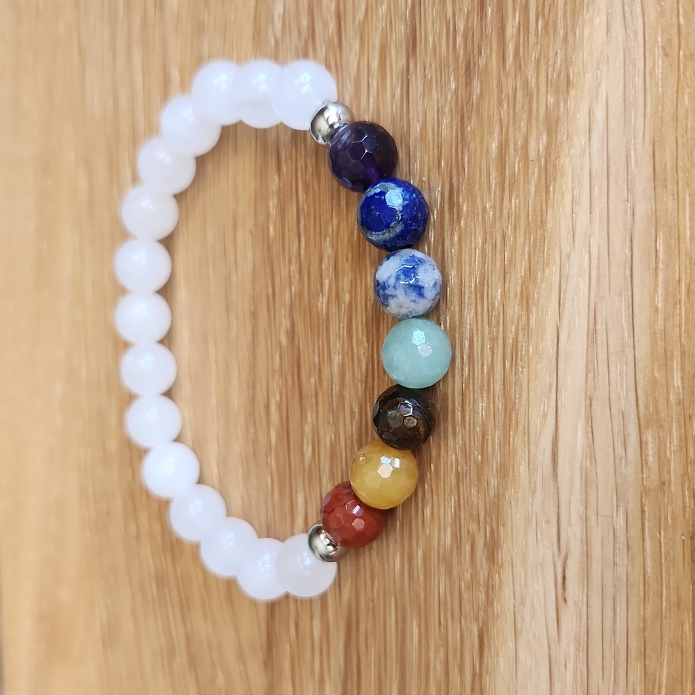 Chakra Stretch Bracelet, Hand Crafted - Picture 9 of 13